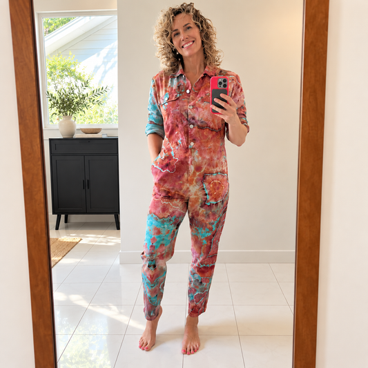 Custom Hand-Dyed Jumpsuit