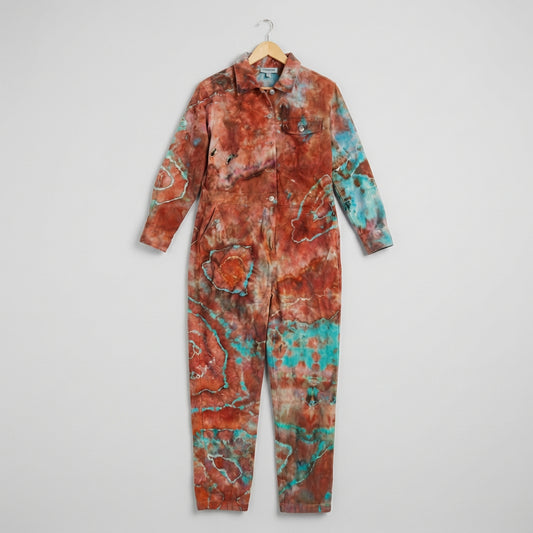 Wild Prism custom ice dyed jumpsuit front